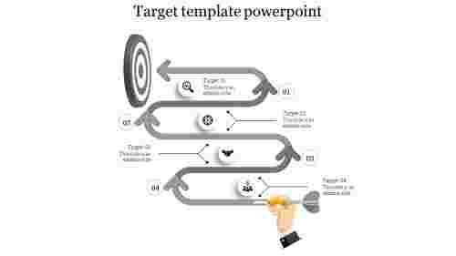target template powerpoint-Gray